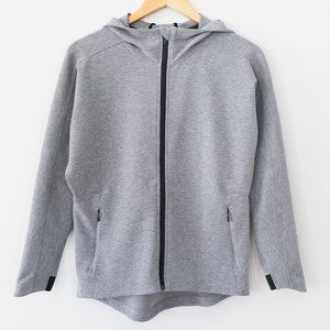 Athleta Modern Life Heathered Grey Full Zip Hoodie Jacket/Sweatshirt
